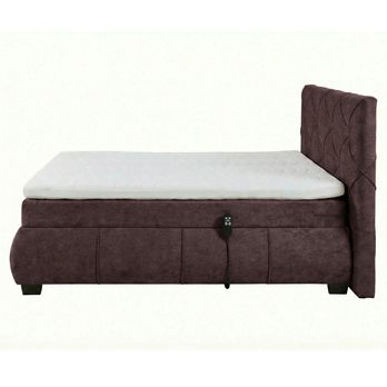 Polohovacia posteľ s matracom a topperom SALENA gaštanová, 120x200 cm 4