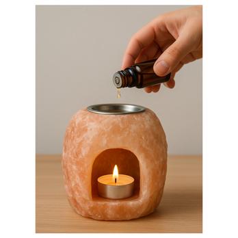 Soľná lampa SALTOR oranžová 1