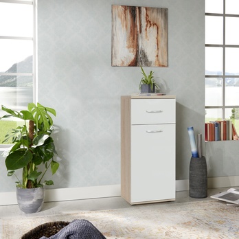 Komoda SALVA 1 biela/dub sonoma 1