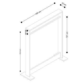 Stojan na šaty SALVITOR orech 3