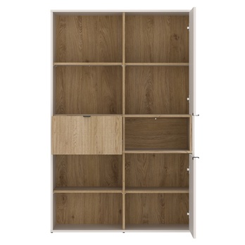 Regál SAMM dub cremona/kamenná béžová 1