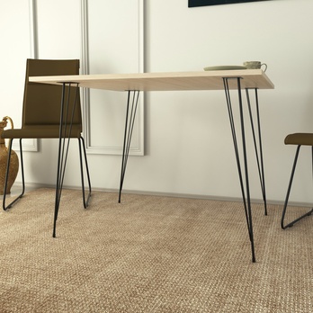 Jedálenský stôl SANDALF 2 dub/čierna 2