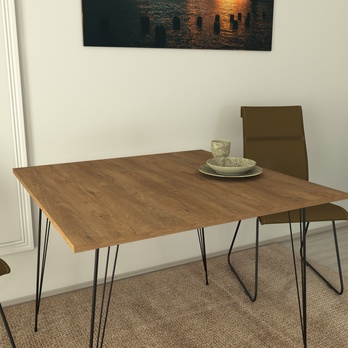 Jedálenský stôl SANDALF 2 dub caucasian/čierna 3