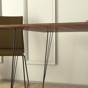 Jedálenský stôl SANDALF 2 orech/čierna 4