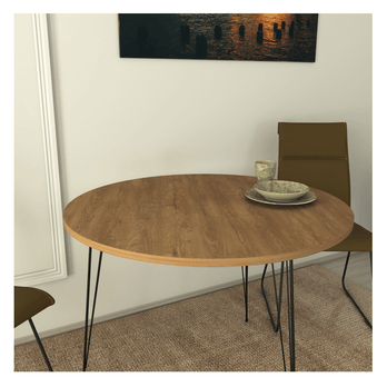 Jedálenský stôl SANDALF dub/čierna 2