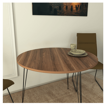 Jedálenský stôl SANDALF orech/čierna 2