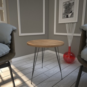 Prístavný stolík SANDALF dub caucasian/čierna 1