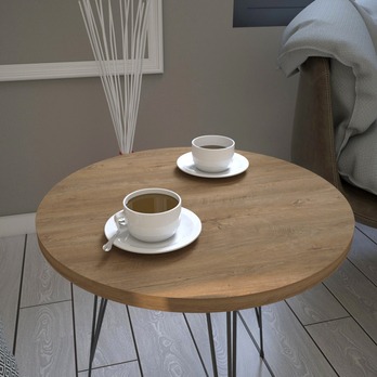 Prístavný stolík SANDALF dub caucasian/čierna 3