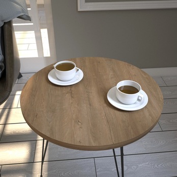 Prístavný stolík SANDALF dub caucasian/čierna 4