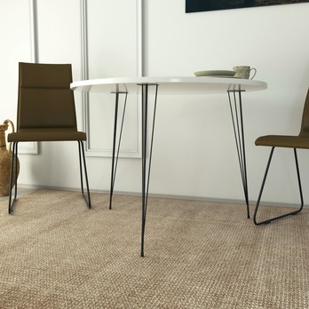 Jedálenský stôl SANDALF biela/čierna 2