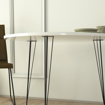 Jedálenský stôl SANDALF biela/čierna 3