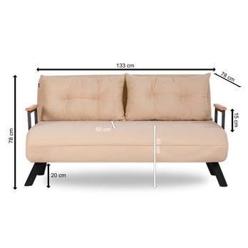 Pohovka SANDO krémová 9