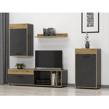 Obývacia stena SANI matera/dub artisan 1