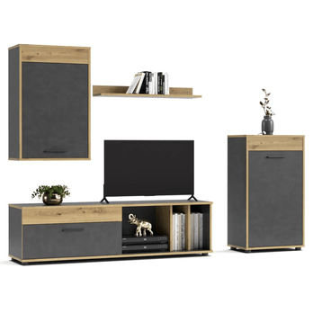 Obývacia stena SANI matera/dub artisan 2
