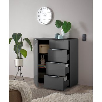 Komoda SANTORIN 2 antracitová 3