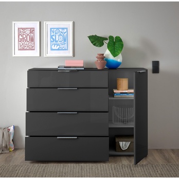 Komoda SANTORIN 3 antracitová 5