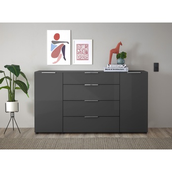 Komoda SANTORIN 4 antracitová 5