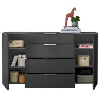 Komoda SANTORIN 4 antracitová 6