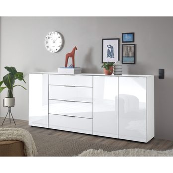 Komoda SANTORIN 5 biela 1