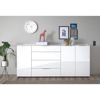 Komoda SANTORIN 5 biela 5