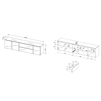 TV komoda SANTORIN 7 biela 6
