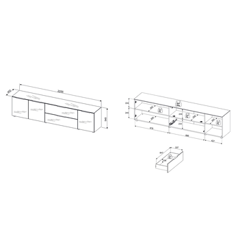 TV komoda SANTORIN 7 kašmírová 8
