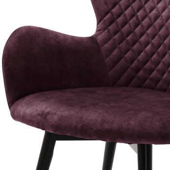 Jedálenská stolička SARANDER II buk čierna/amour bordová 2