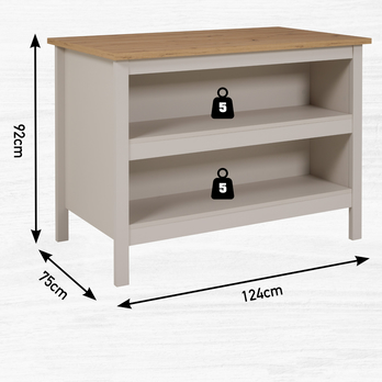 Ostrovček SARDEGNA 3 kašmírová/dub artisan 6