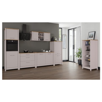 Kuchynský regál SARDEGNA kašmírová/dub artisan 1