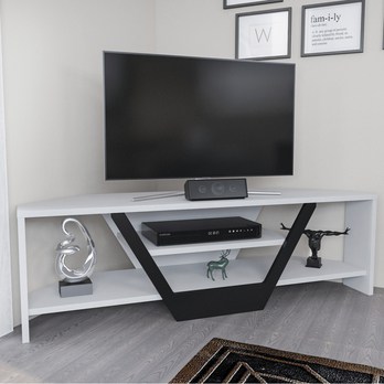 TV stolík SARES biela/čierna 3