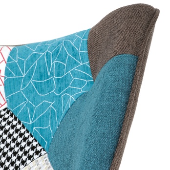 Hojdacie kreslo SARIA kaučukovník/patchwork 13