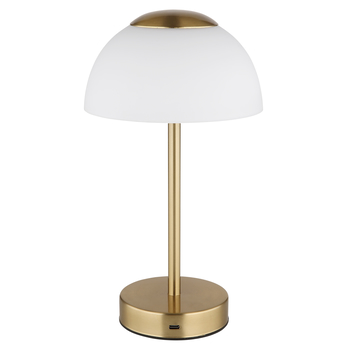 Stolná lampa SARIMA mosadz/biela 2