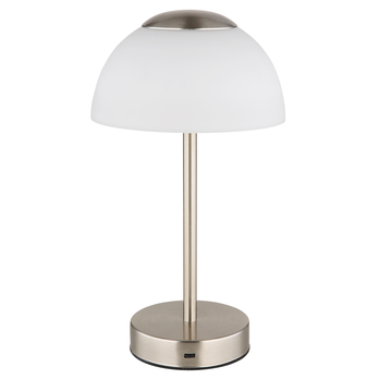 Stolná lampa SARIMA nikel/biela 2