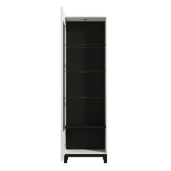 Vitrína SARTHE biela/čierna 1