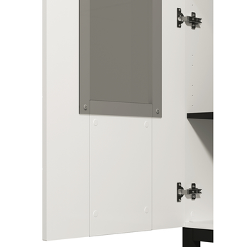 Vitrína SARTHE biela/čierna 2