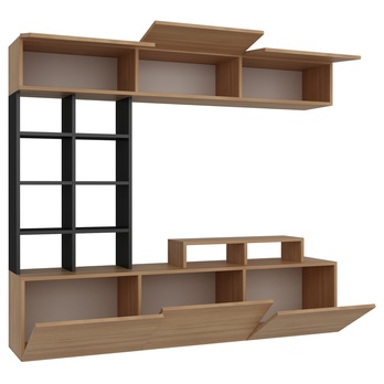 Obývacia stena SASA teak/čierna 4