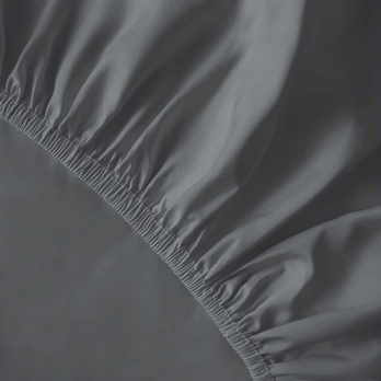 Prestieradlo SATIN tmavosivá, 180x200 cm 2
