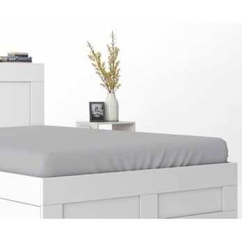 Prestieradlo SATIN svetlosivá, 180x200 cm 1