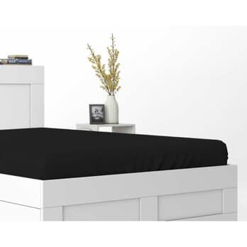Prestieradlo SATIN čierna, 120x200 cm 1