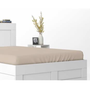 Prestieradlo SATIN piesková, 180x200 cm 1