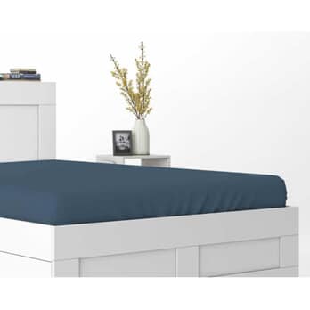 Prestieradlo SATIN modrá, 120x200 cm 1