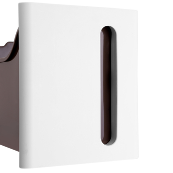 Regál s boxami SAVE biela/hnedá 8