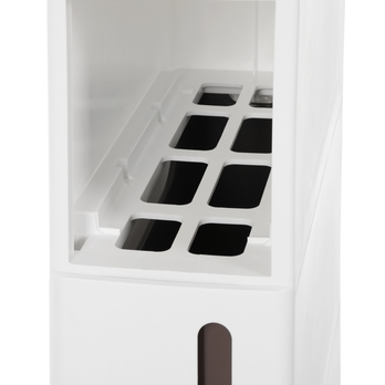 Regál s boxami SAVE biela/hnedá 9