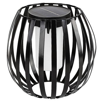 Vonkajšia solárna LED lampa SAVOCA čierna/biela 3