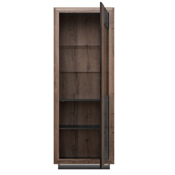 Vitrína SAVONA čierna/dub bahnitý, pravá 3