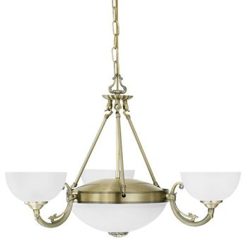 Závesné svietidlo SAVOY bronzová/biela 1