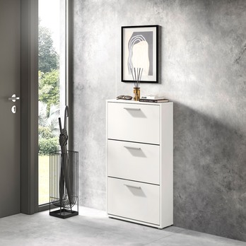 Skrinka na topánky SAXON 1 biela 1