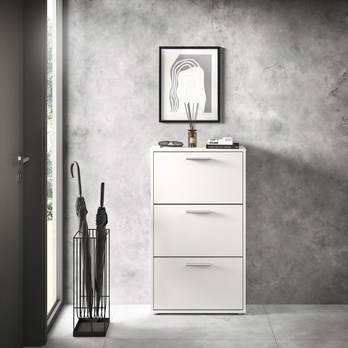 Skrinka na topánky SAXON 1 biela 5