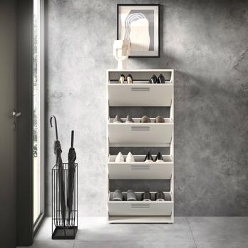 Skrinka na topánky SAXON 2 biela 6