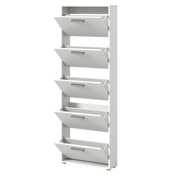 Skrinka na topánky SAXON 3 biela 2